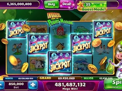 Sección de casino y slots